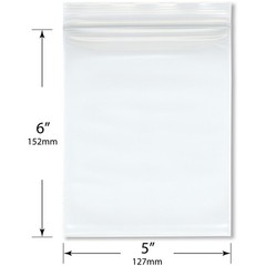 Plymor 5″ x 6″, 6 Mil Industrial Duty Zipper Reclosable Plastic Bags