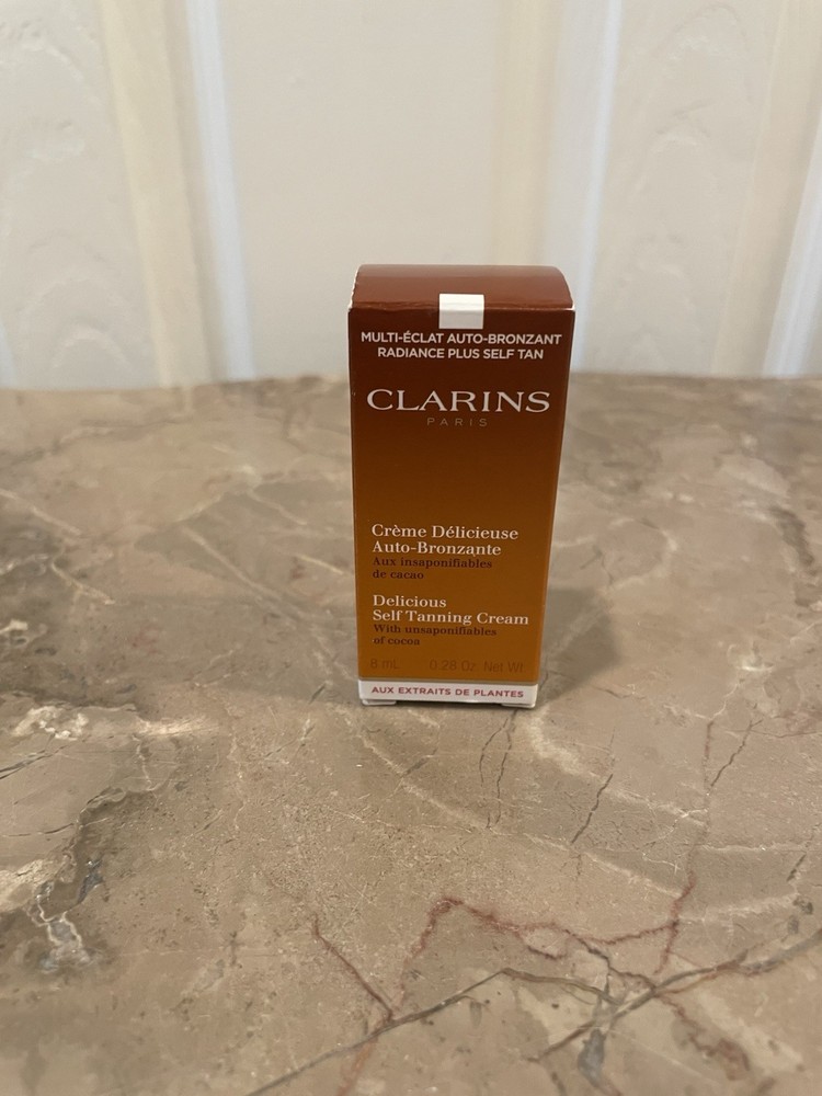 CLARINS PARIS – DELICIOUS SELF TANNING CREAM (0.28oz) 8mL Travel Size Sample