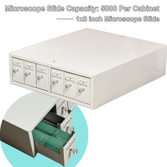 Heavy-Duty Stackable Microscope Slide Storage Cabinet with 6 Drawers