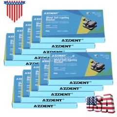 AZDENT Dental Orthodontic Self-Ligating Brackets Braces Mini MBT/ Roth 022