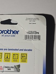 Brother TZE2312PK Label Tape TZE231 2 Pack
