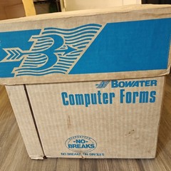 Bowater 9.5×11 Computer Paper Approx 3,100 Sheets Approx 31 lb Open Box