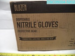 QTY=1,000: Bluzen Disposable Nitrile Gloves Powder Free Large Blue