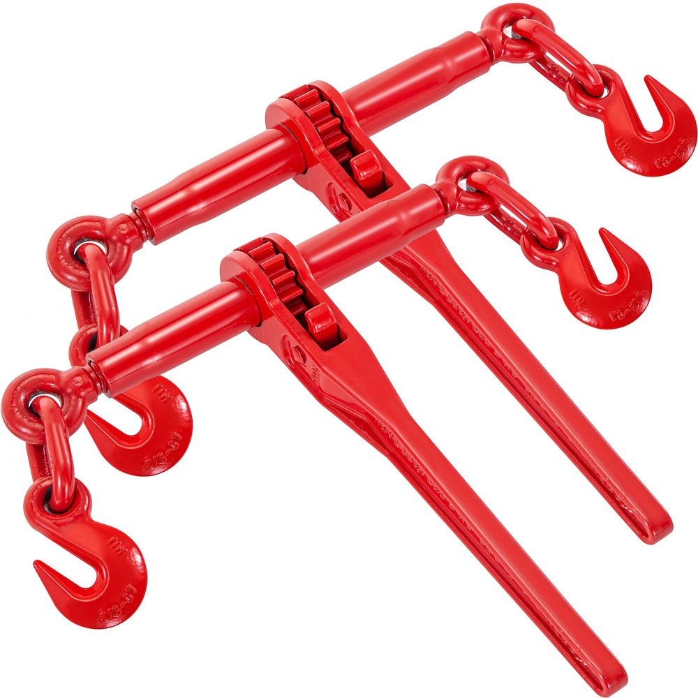 VEVOR 2 Pack Ratchet Binder 3/8″- 1/2″ Load Chain Binder Rigging Equipment