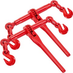 VEVOR 2 Pack Ratchet Binder 3/8″- 1/2″ Load Chain Binder Rigging Equipment