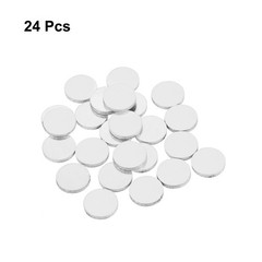 Stamping Blank Brass Round DIY Crafts Tags Silver, 9mm/0.4″, Pack of 24