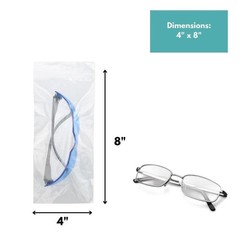 Clear 2 Mil Reclosable Plastic Bags 4″ x 8″ Top Seal Poly Baggies 4000 Pieces