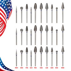 10-50pcs Tungsten Carbide Dental Acrylic Bur Drill Coarse Cutter 2.35mm Shank