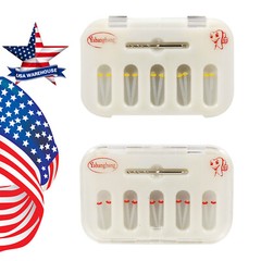 5-100 Boxes Dental Fiber Post Resin Post Screw Thread Quartz 5-Drills HKD