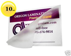 10 Mil File Card size Hot Laminating Pouches 3-1/2 x 5-1/2 [100] 3.5 x 5.5 Clear