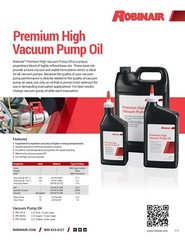 Robinair – 13203-1 – Premium High Vacuum Pump Oil, 1 Quart bottle