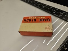 Mitutoyo Rectangular Steel Individual Gage Blocks, Qty 7