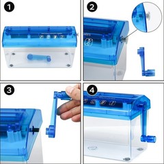 Eco-Friendly Hand Powered Paper Shredder – Ideal for Home & Office use