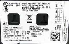 Siemens SIRIUS 3RT2024-1BB44 E:04 power contactor without auxiliary switch -used-