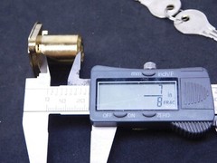 DESK OFFICE DRAWER CABINET LOCK BRASS 7/8″DIA x7/8″L Cylinder Keyed Different HN