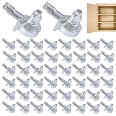 50pcs Shelf Pegs Compatible with IKEA Billy Bookcase (Part 131372), Silver