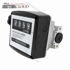 Fuel Transfer Pump 20GPM Diesel Gasoline Kerosene Car Truck Tractor + Flow Meter