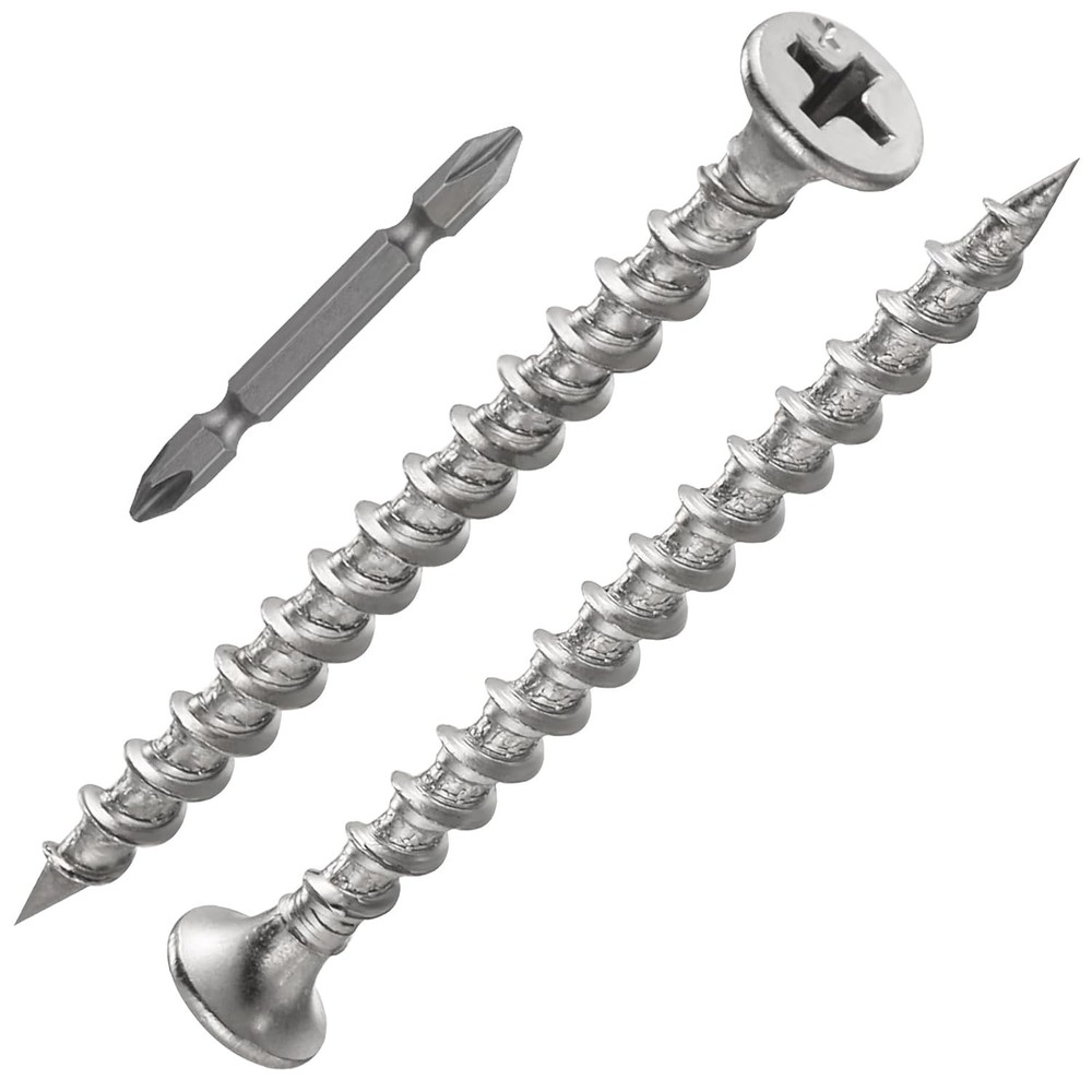 1 pounds#8X2″410 Stainless Steel Fastener Drywall Screws-Phillips with coarse…