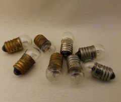 Lot 8 GE General Electric 14 GE14 Miniature Globe Screw Lamps Light Bulbs 2.47V