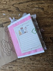 Junk Journal, Silly Goose mindfulness Gratitute 40 Embellished Pages. 4.5×5