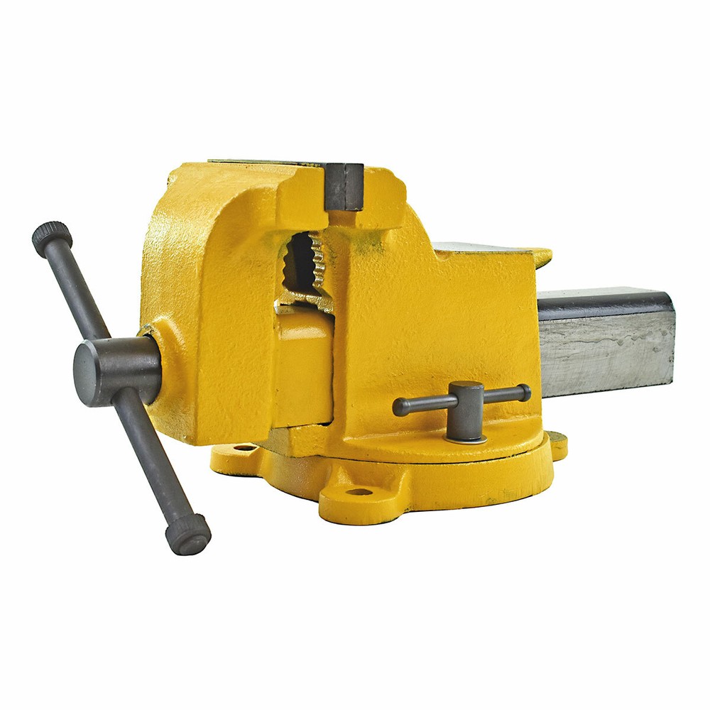 Yost Vises Model 910-HV Workshop Vise High Visibility All Steel Yellow 10in