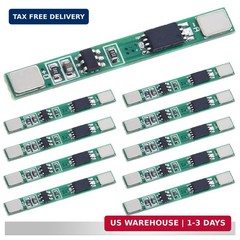 10 Pcs 1S 3.7V 3A Lithium Battery Protection Board BMS PCB Protection Board 1865