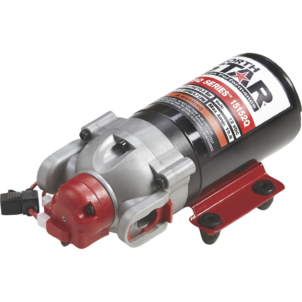 NorthStar 12V High Pressure Sprayer Diaphragm Pump 1.5 GPM 150 PSI Quick Connect