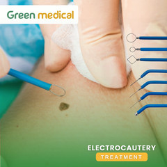 Dermatology Standard Electrodes Set of 7 Pcs Reusable Surgical Cautery Electrods
