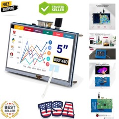 5-Inch Resistive Touch Screen TFT LCD Display, 800×480 HD Resolution, Compati…