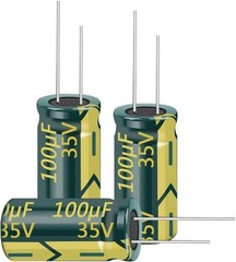 20pcs 35V 100UF Capacitor 6X12MM(0.24×0.47in) High Frequency Aluminum
