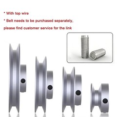 Aluminium V-Groove Pulley OD 20mm-100mm With Fixed Screw for 5mm/6mm Width Belt