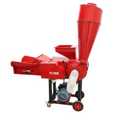 Dry-Wet Straw Hay Cutter Crusher Grain Grinder with Conveyor&Dust Collector 220V