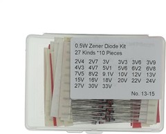 Title270PCS BZX55C Series 0.5W Zener Diode Assortment Kit27values Assortment