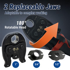 ASTM F1807 18V Electric Pipe Crimping Tool for 1/2″ 3/4″ 1″PEX Pipe Copper Rings