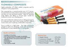 Prime-Dent Flowable Light Cure Dental Composite 4 Syringe Kit – A2 #004-010A2