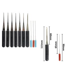 12-Piece Broken Key Extractor Tool Kit for Locksmiths and DIY Enthusiasts