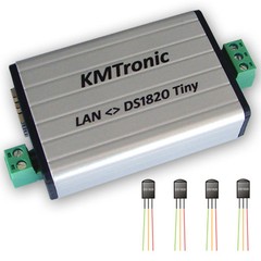 KMtronic LAN DS18B20 Temperature Monitor 4 SENSORS Complete