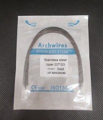 10 Packs Dental Orthodontic Stainless Steel Arch Wires Rectangular Ovoid/Natural