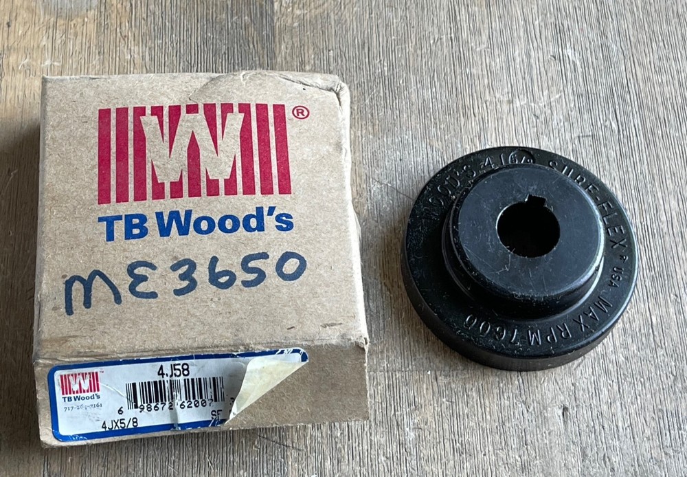 TB WOODS 4JX5/8 SURE-FLEX COUPLING FLANGE MAX RPM 7600 NEW