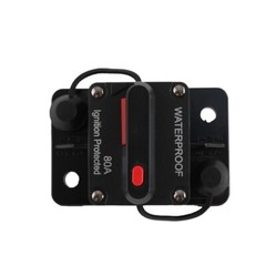 80A 80AMP Circuit Breaker Fuse 12-48V DC Car Boat Manual Reset Switch IP67
