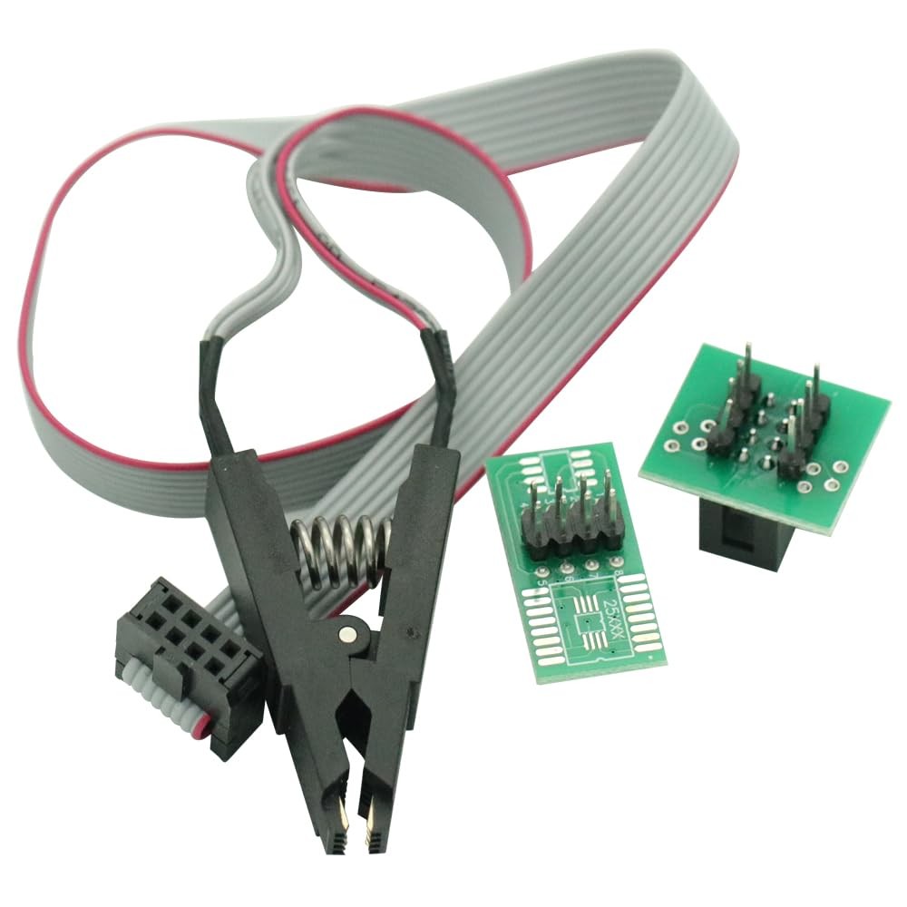 SOIC8 SOP8 Test Clip for EEPROM 93/25 /24Cx in-Circuit Programming + 2…