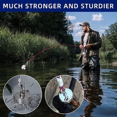 2000 LBS Strong Fishing Magnet Kit Double-Sided Pull Force and Rope Carabiner US