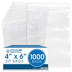 1000 Count 4×6 Zip Plastic Bags – Resealable Clear Poly Bags