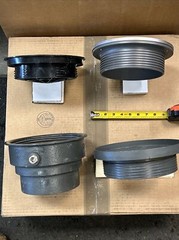 SIOUX CHIEF 832-6DSR FINISH LINE ADJUSTABLE FLOOR DRAIN DI 6” NO HUB 9” SS GRATE