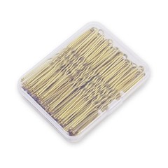 2.8 Inch U Shaped Hair Pins for Women Girls, Long 1 Count (Pack of 100), Gold