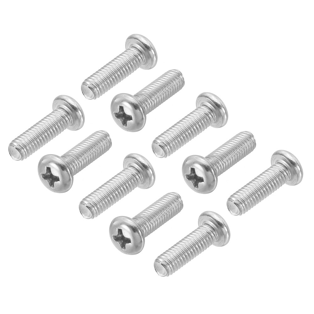 Phillips Pan Head Screws, 15 Pcs M5-0.8 x 16mm 304 Stainless Steel Screw