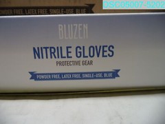 QTY=1,000: Bluzen Disposable Nitrile Gloves Powder Free Large Blue