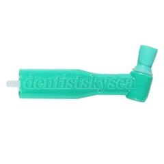 100pcs Dental Prophy Brush Cup Disposable 105° Angle Polish Brushes Green
