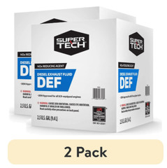 (2 PACK) Super Tech DEF Diesel Exhaust Fluid, mad in the USA 9.46 L 2.5 Gallon