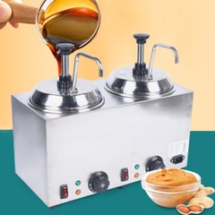 1600W 110V Hot Fudge Nacho Cheese Dispenser Sauce Caramel Melting Warmer Machine